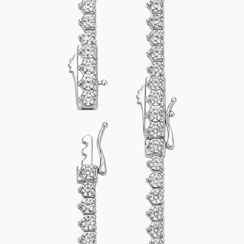 10 CTW 16 in. Perfect Three-Prong Diamond Tennis Necklace