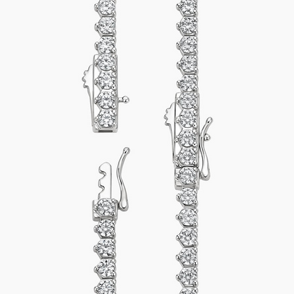 10 CTW 16 in. Perfect Three-Prong Diamond Tennis Necklace