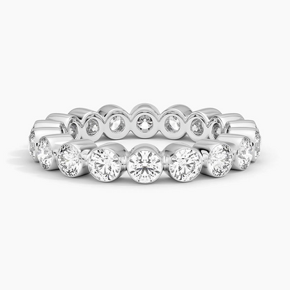 2.02CTW Lab Grown Diamond Full Bazel Set Wedding Band