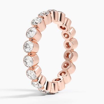 2.02CTW Lab Grown Diamond Full Bazel Set Wedding Band