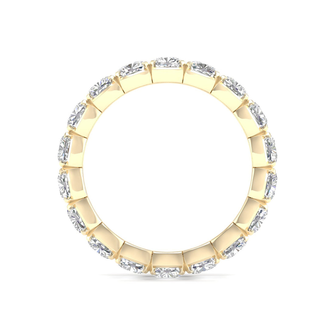 4 CTW Cushion Eternity Lab Grown Diamond Wedding Band