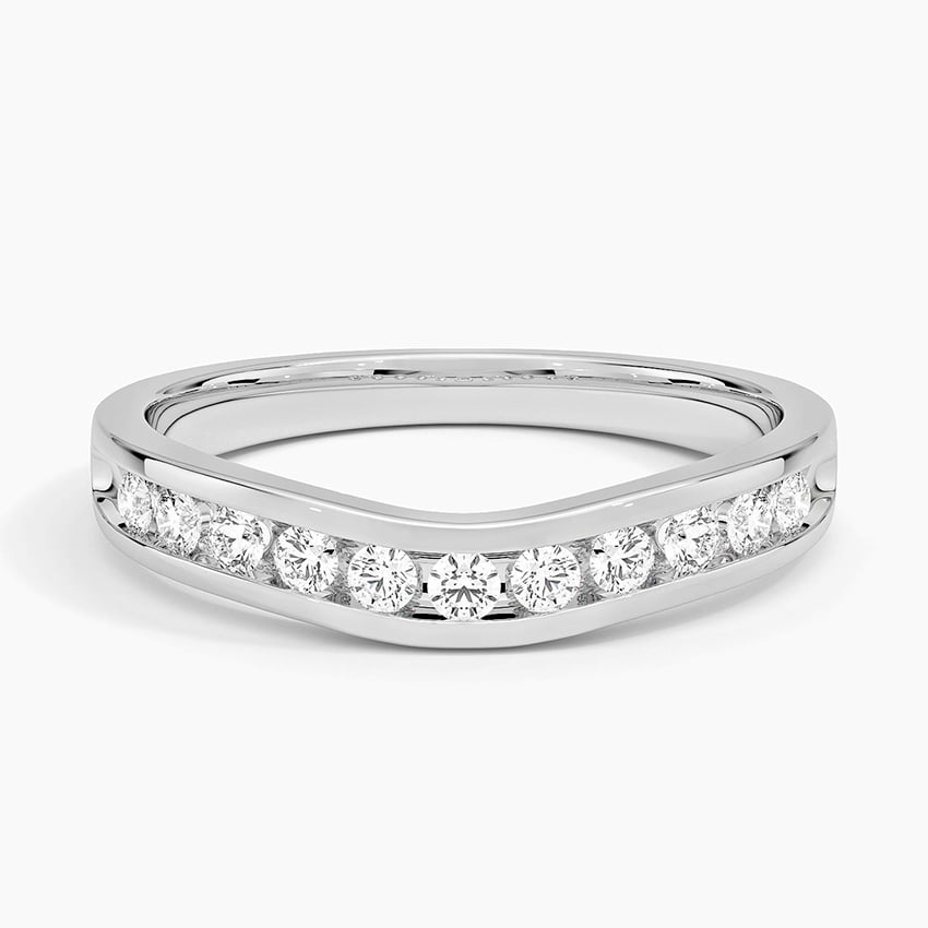 Channel Set 0.22CTW Round Lab Grown Diamond Wedding Band