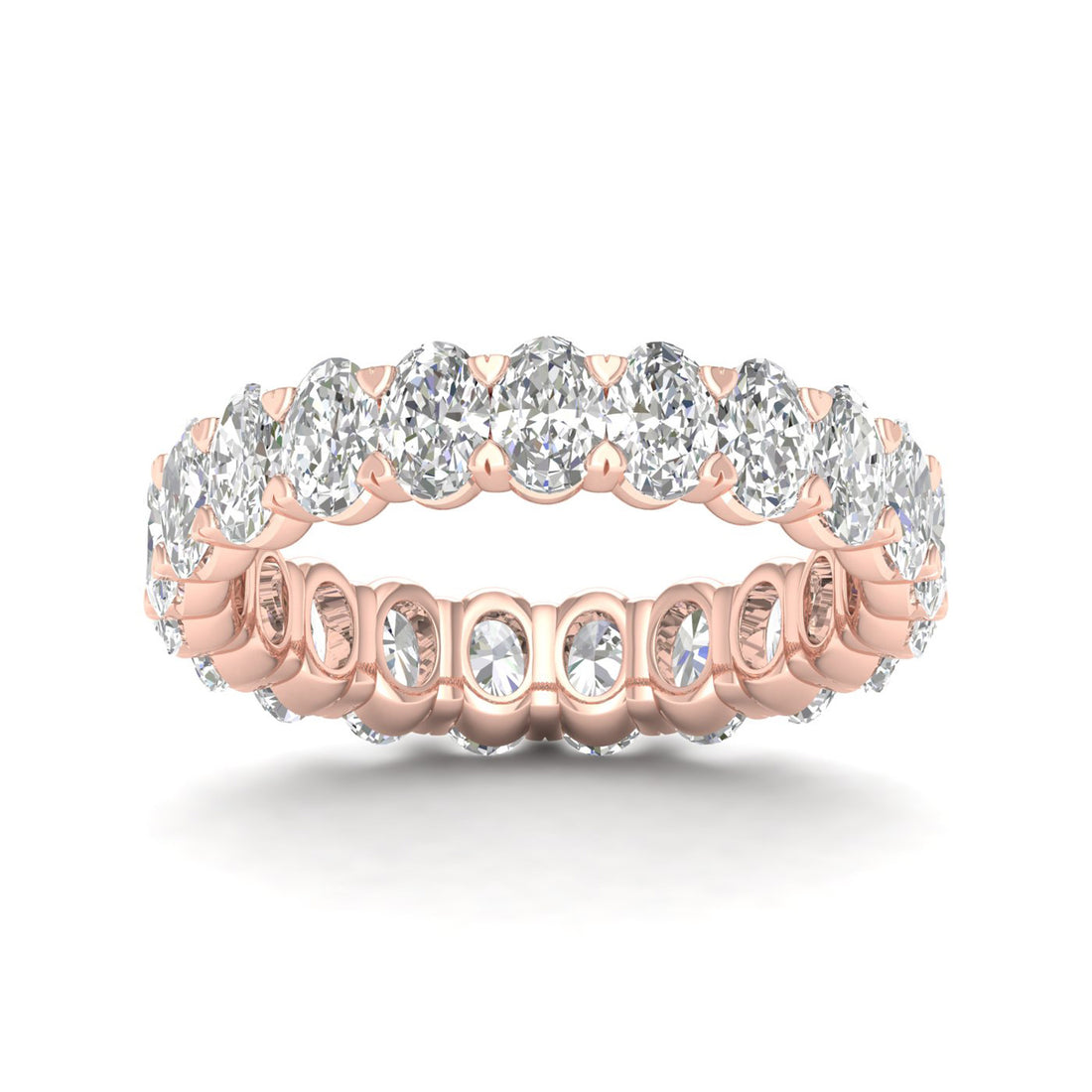 3 CTW Oval Diamond Eternity Lab Grown Diamond Wedding Band