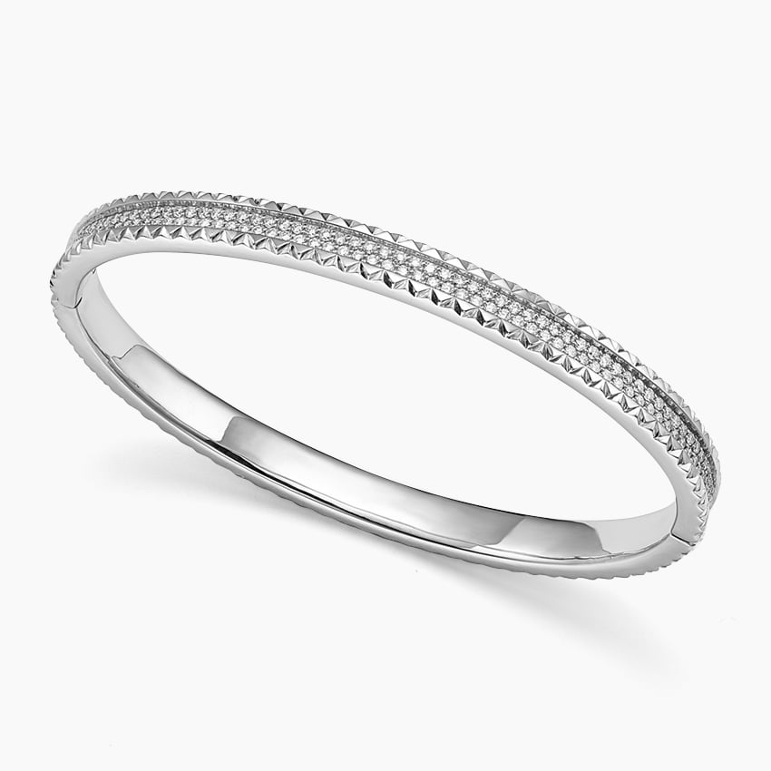 6.5 inch 1.90CTW Pave Set Lab Grown Diamond Bracelet