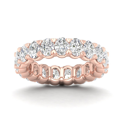 4 CTW Oval Eternity Lab Grown Diamond Wedding Band