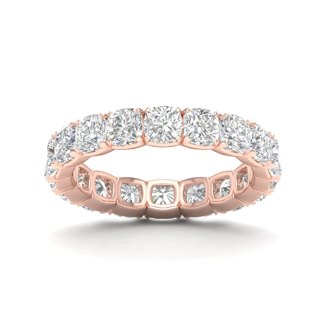 4 CTW Cushion Eternity Lab Grown Diamond Wedding Band