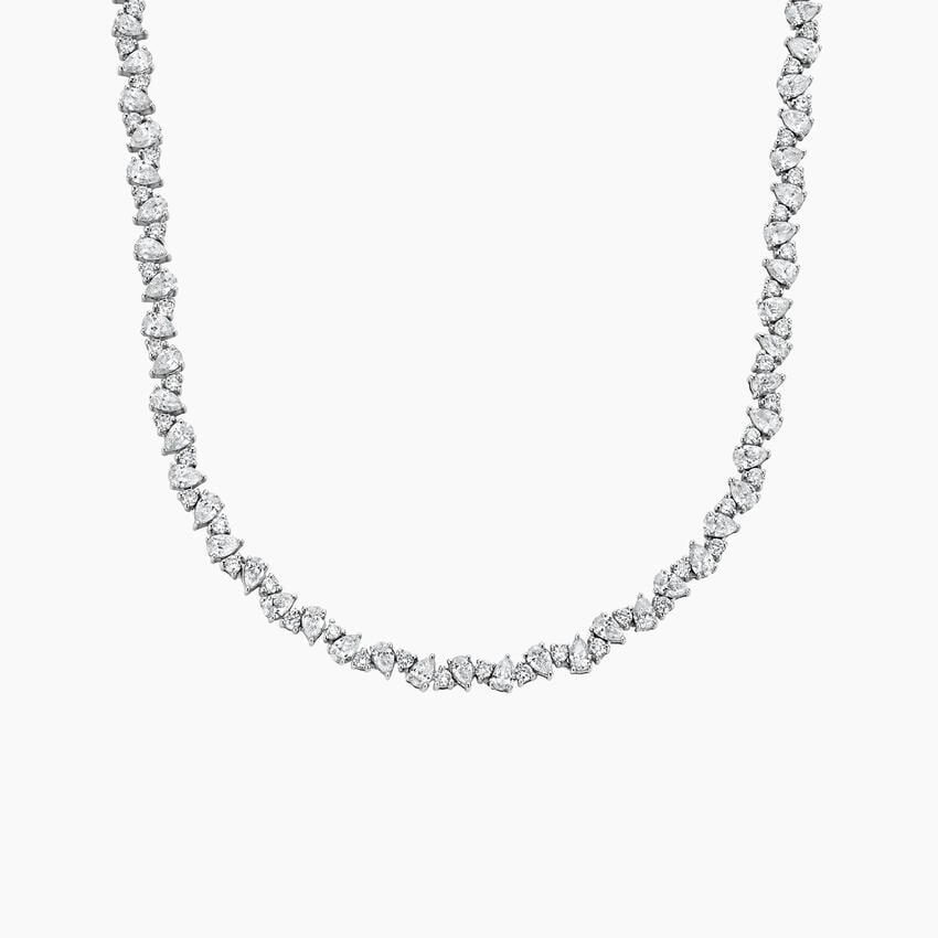 7 CTW Olivetta Lab Grown Diamond Tennis Necklace