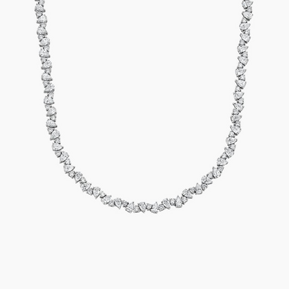 7 CTW Olivetta Lab Grown Diamond Tennis Necklace