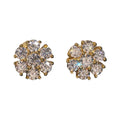 Aster Gold Moissanite Stud Earrings