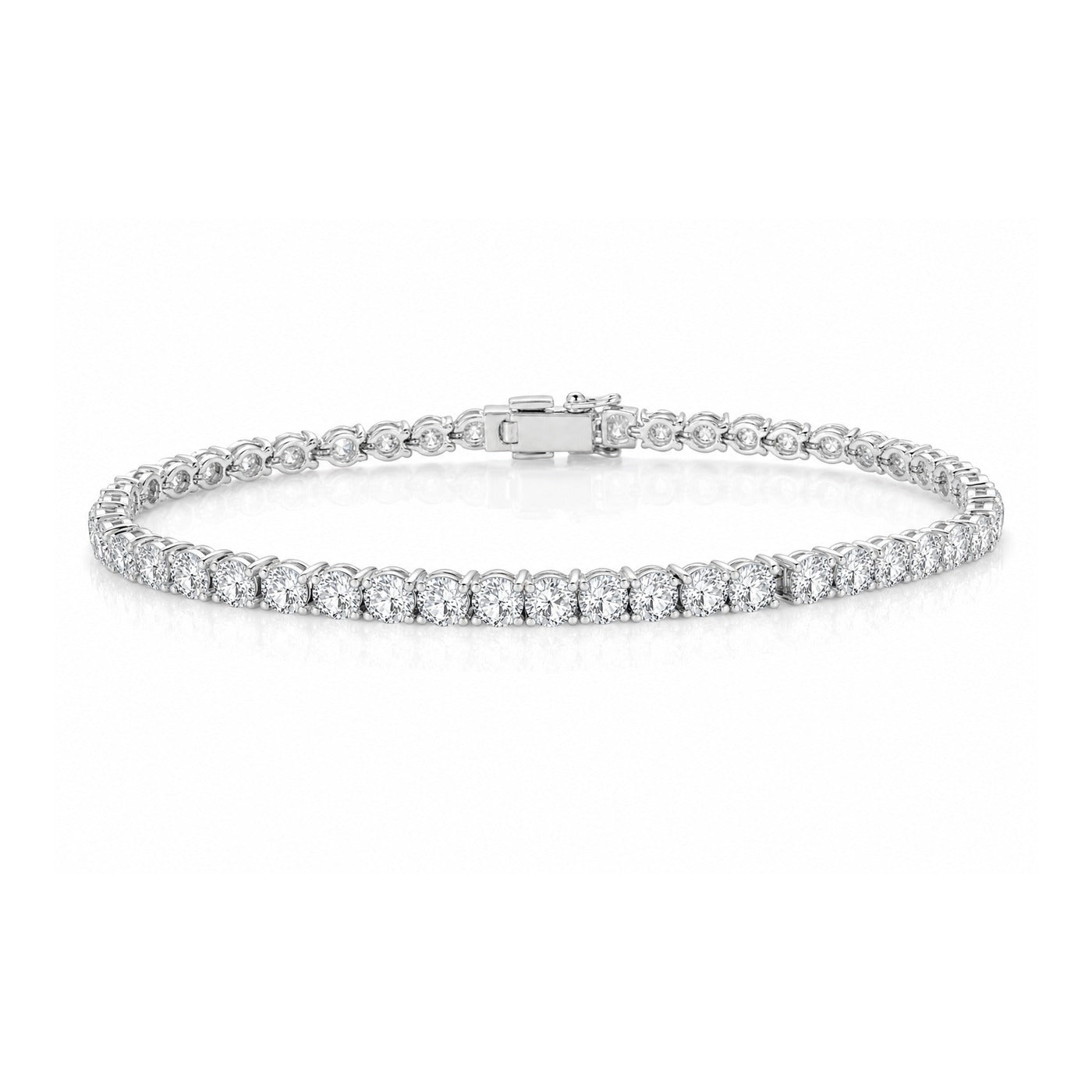 Men's Round Moissanite Tennis Bracelet