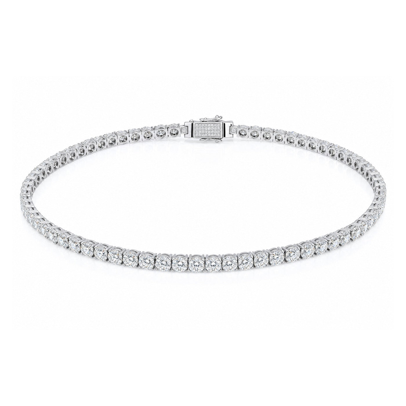 Moissanite Tennis Chain Necklace