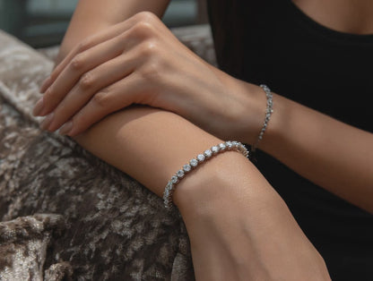 Round Diamond Tennis Bracelet